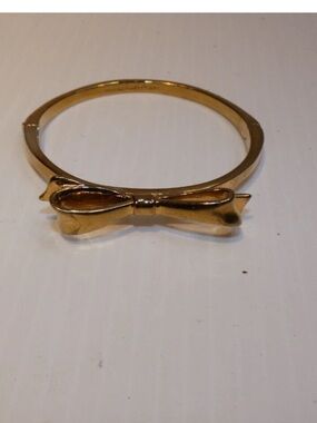 Kate Spade Gold-Tone Bow Bangle Bracelet